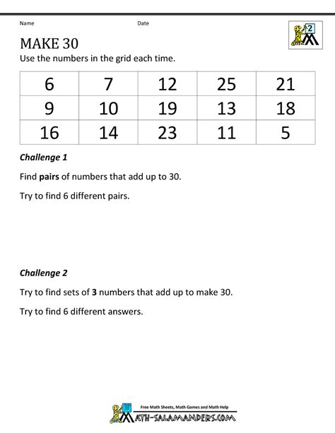 3 Numbers that sum up to 30 .